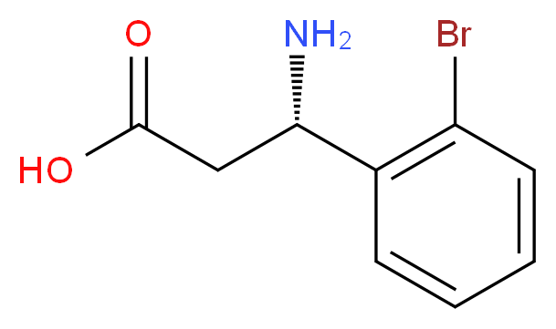 (S)-3-AMINO-3-(2-BROMO-PHENYL)-PROPIONIC ACID_Molecular_structure_CAS_275826-34-1)
