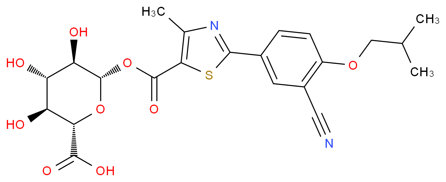 Febuxostat Acyl-β-D-glucuronide_Molecular_structure_CAS_1351692-92-6)