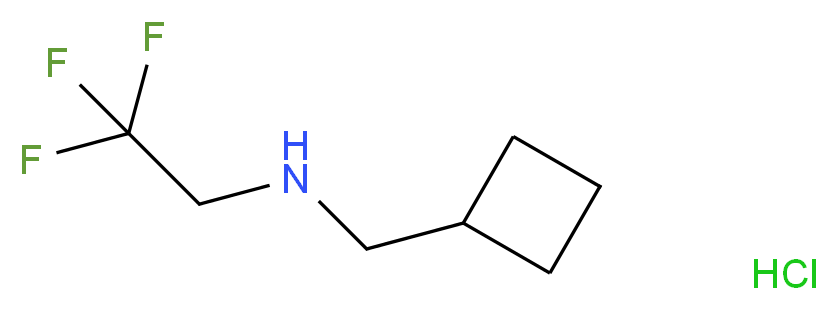 (cyclobutylmethyl)(2,2,2-trifluoroethyl)amine hydrochloride_Molecular_structure_CAS_)