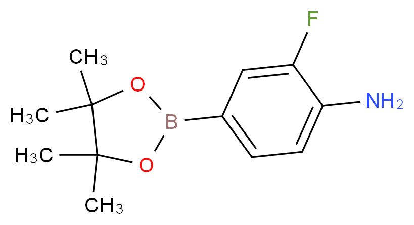 4-Amino-3-fluorobenzeneboronic acid pinacol ester_Molecular_structure_CAS_819058-34-9)