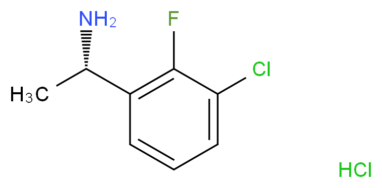 (1R)-1-(3-Chloro-2-fluorophenyl)ethylamine hydrochloride_Molecular_structure_CAS_)