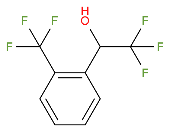 2,2,2-trifluoro-1-[2-(trifluoromethyl)phenyl]ethan-1-ol_Molecular_structure_CAS_)