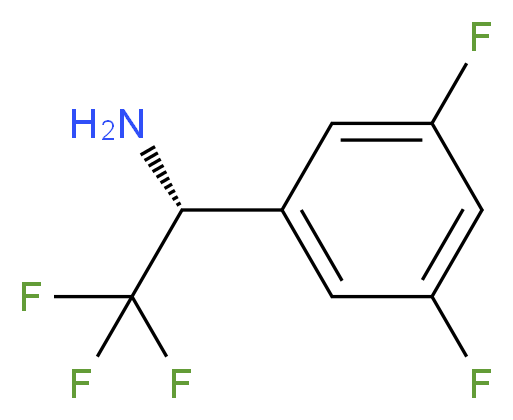 (1R)-1-(3,5-DIFLUOROPHENYL)-2,2,2-TRIFLUOROETHYLAMINE_Molecular_structure_CAS_)