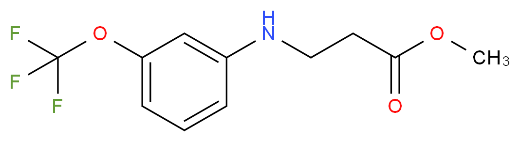 methyl 3-{[3-(trifluoromethoxy)phenyl]amino}propanoate_Molecular_structure_CAS_)