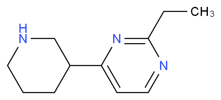 2-ethyl-4-(piperidin-3-yl)pyrimidine_Molecular_structure_CAS_)