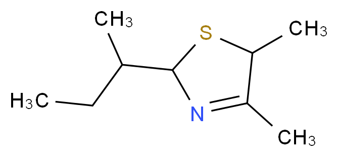 2-sec-Butyl-4,5-dimethyl-3-thiazoline_Molecular_structure_CAS_65894-82-8)