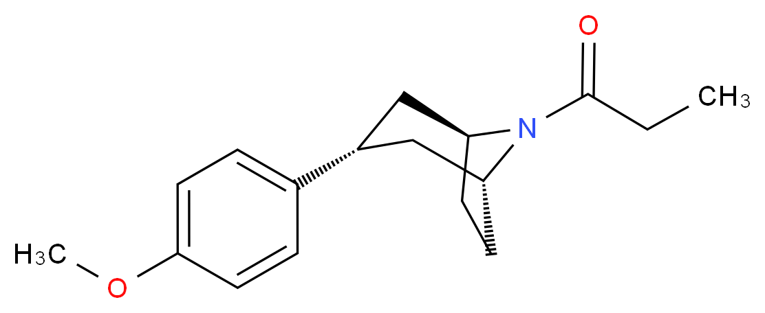 (3-endo)-3-(4-methoxyphenyl)-8-propionyl-8-azabicyclo[3.2.1]octane_Molecular_structure_CAS_)