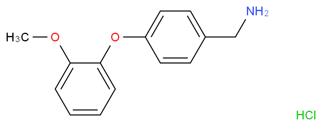 4-(2-Methoxyphenoxy)benzylamine hydrochloride_Molecular_structure_CAS_)