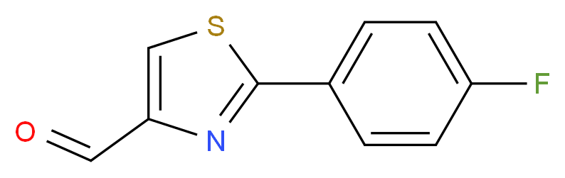 2-(4-FLUORO-PHENYL)-THIAZOLE-4-CARBALDEHYDE_Molecular_structure_CAS_875858-80-3)