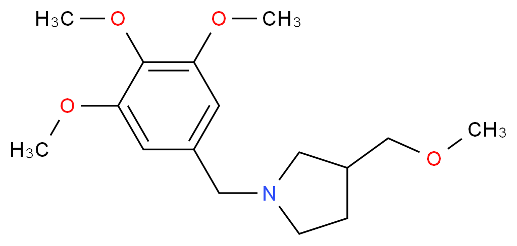 3-(methoxymethyl)-1-(3,4,5-trimethoxybenzyl)pyrrolidine_Molecular_structure_CAS_)