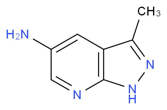 3-methyl-1H-pyrazolo[3,4-b]pyridin-5-amine_Molecular_structure_CAS_)