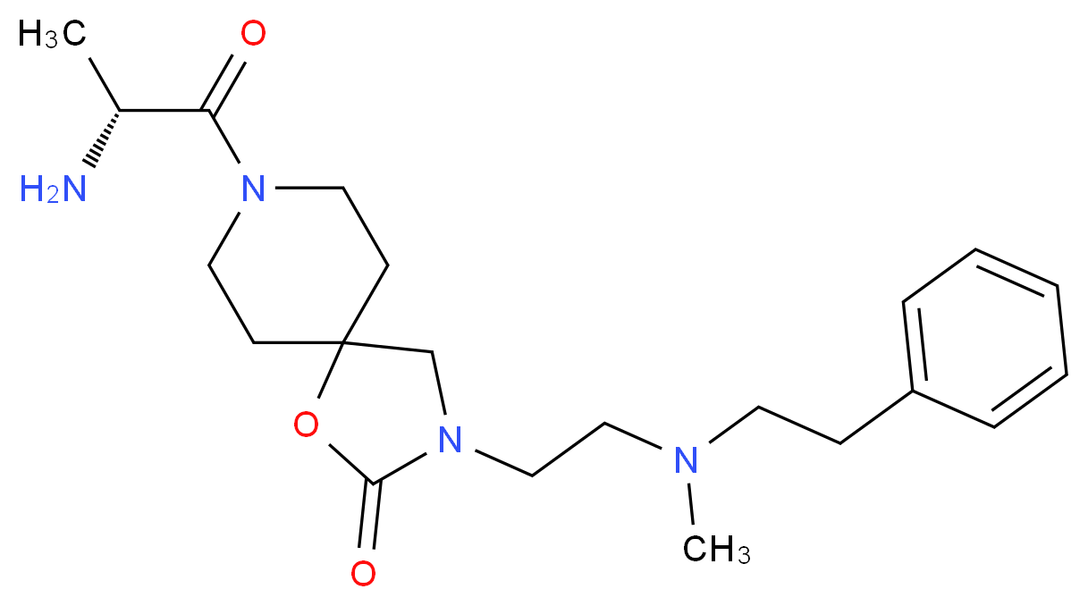 8-D-alanyl-3-{2-[methyl(2-phenylethyl)amino]ethyl}-1-oxa-3,8-diazaspiro[4.5]decan-2-one_Molecular_structure_CAS_)