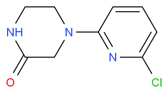 4-(6-Chloro-2-pyridinyl)-2-piperazinone_Molecular_structure_CAS_)