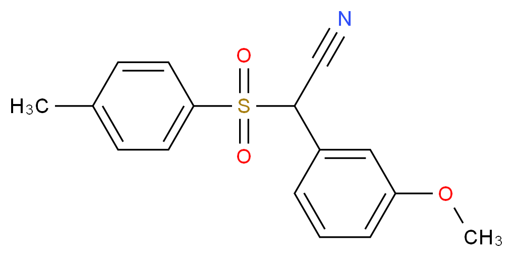 (3-METHOXYPHENYL)[(4-METHYLPHENYL)SULFONYL]ACETONITRILE_Molecular_structure_CAS_394655-17-5)