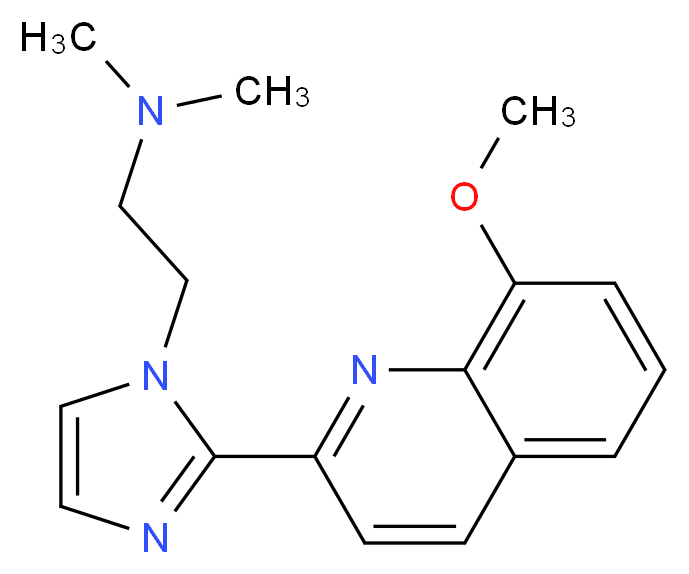 2-[2-(8-methoxyquinolin-2-yl)-1H-imidazol-1-yl]-N,N-dimethylethanamine_Molecular_structure_CAS_)