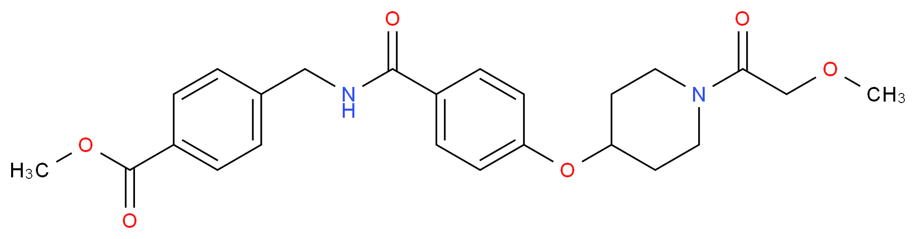 methyl 4-{[(4-{[1-(methoxyacetyl)-4-piperidinyl]oxy}benzoyl)amino]methyl}benzoate_Molecular_structure_CAS_)
