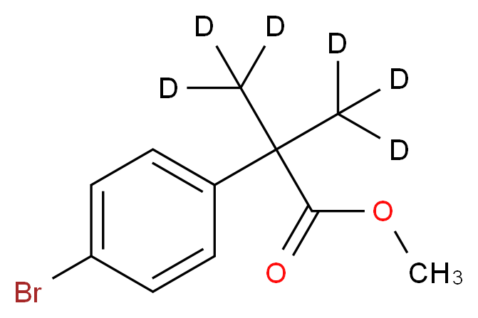 Methyl 2-(4-Bromophenyl)-2,2-di-(methyl-d3)acetate_Molecular_structure_CAS_1185004-76-5)
