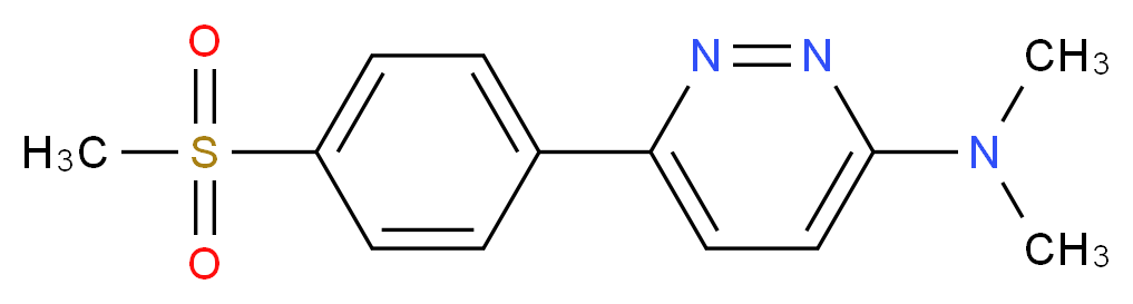 N,N-dimethyl-6-[4-(methylsulfonyl)phenyl]pyridazin-3-amine_Molecular_structure_CAS_)