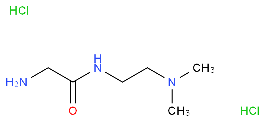 2-Amino-N-[2-(dimethylamino)ethyl]acetamide dihydrochloride_Molecular_structure_CAS_)