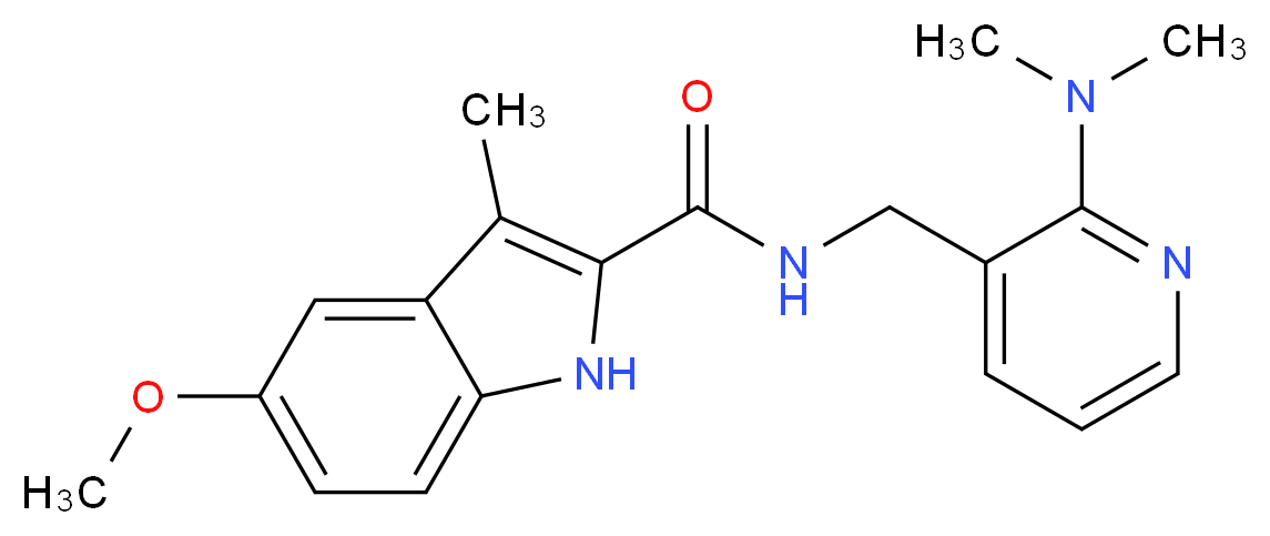N-{[2-(dimethylamino)pyridin-3-yl]methyl}-5-methoxy-3-methyl-1H-indole-2-carboxamide_Molecular_structure_CAS_)