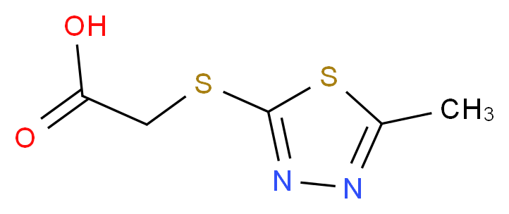 2-[(5-methyl-1,3,4-thiadiazol-2-yl)sulfanyl]acetic acid_Molecular_structure_CAS_)