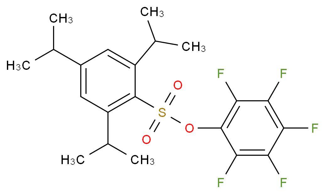 2,3,4,5,6-Pentafluorophenyl 2,4,6-triisopropylbenzenesulfonate_Molecular_structure_CAS_)