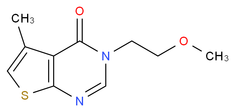 3-(2-methoxyethyl)-5-methylthieno[2,3-d]pyrimidin-4(3H)-one_Molecular_structure_CAS_)