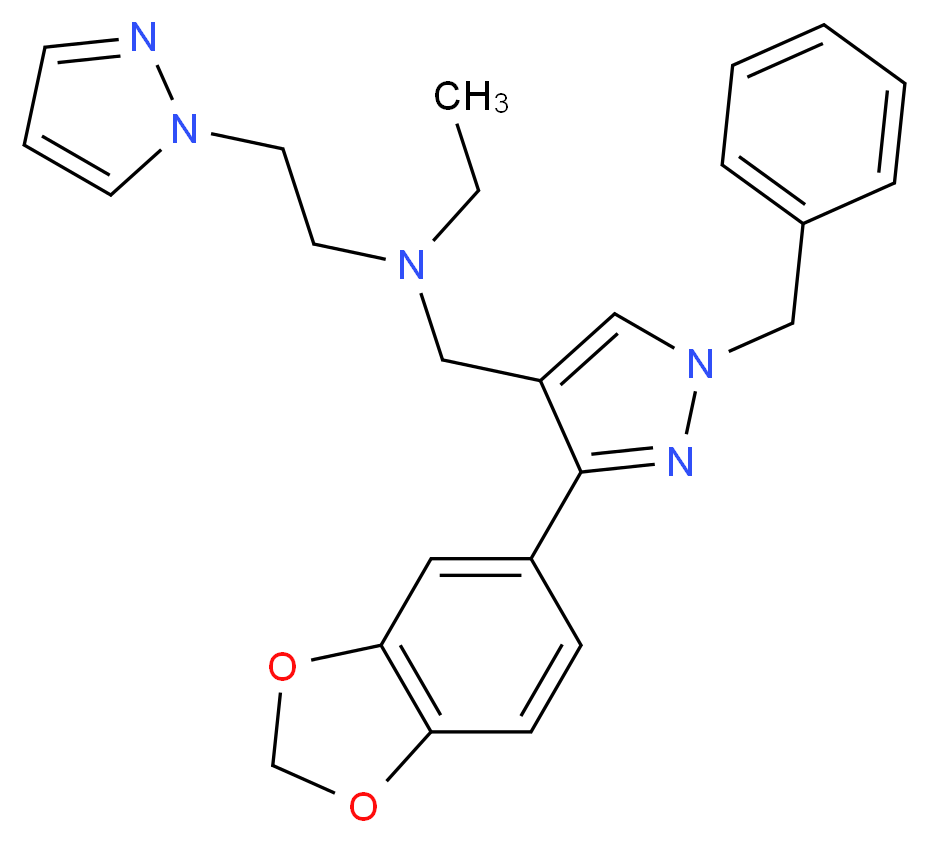 N-{[3-(1,3-benzodioxol-5-yl)-1-benzyl-1H-pyrazol-4-yl]methyl}-N-ethyl-2-(1H-pyrazol-1-yl)ethanamine_Molecular_structure_CAS_)