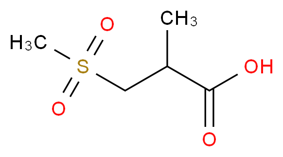 3-methanesulfonyl-2-methylpropanoic acid_Molecular_structure_CAS_)