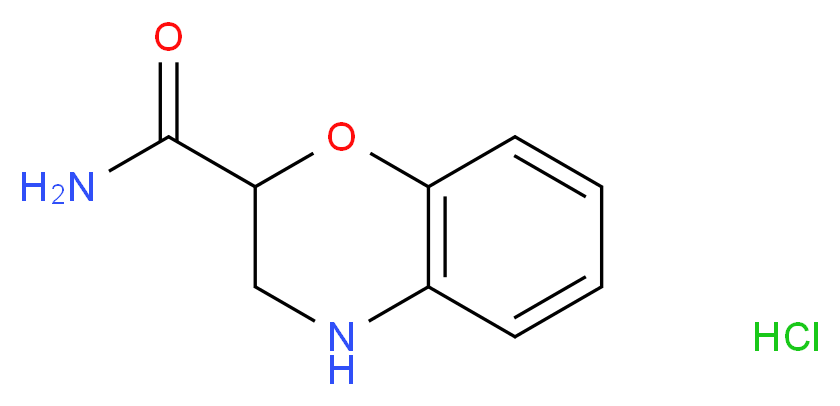 3,4-dihydro-2H-1,4-benzoxazine-2-carboxamide hydrochloride_Molecular_structure_CAS_13582-93-9)