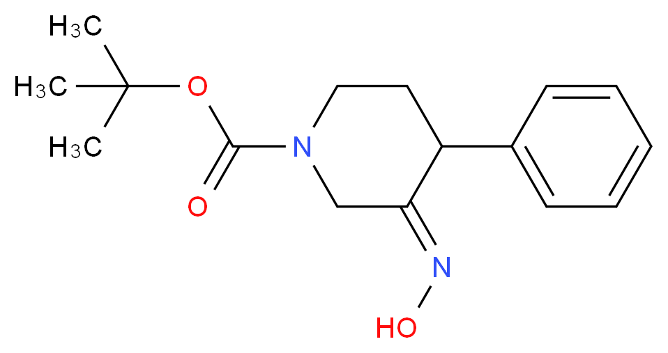 tert-butyl (3Z)-3-(hydroxyimino)-4-phenylpiperidine-1-carboxylate_Molecular_structure_CAS_)