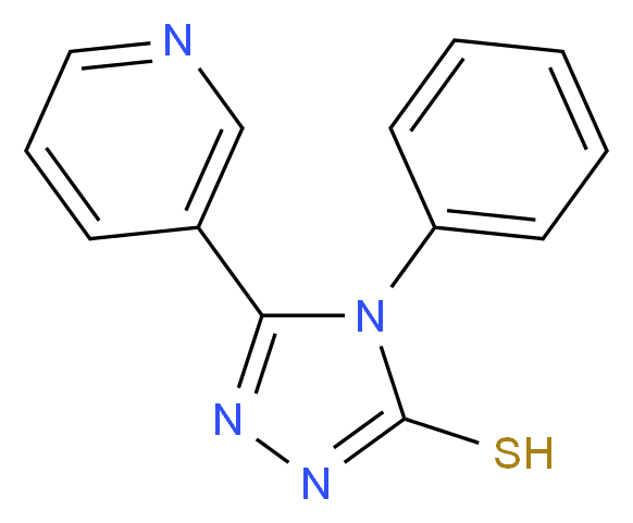 4-phenyl-5-(pyridin-3-yl)-4H-1,2,4-triazole-3-thiol_Molecular_structure_CAS_)