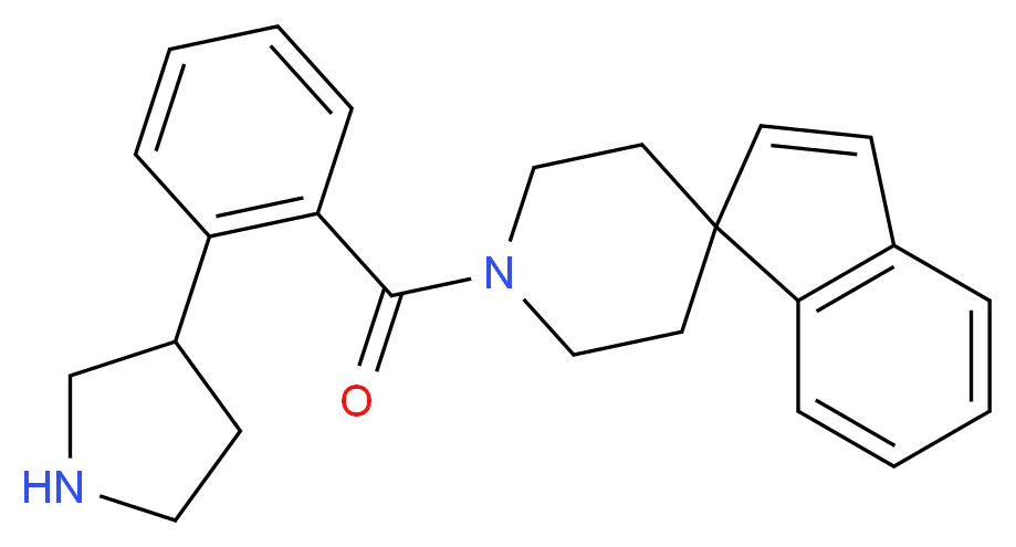 1'-[2-(3-pyrrolidinyl)benzoyl]spiro[indene-1,4'-piperidine]_Molecular_structure_CAS_)