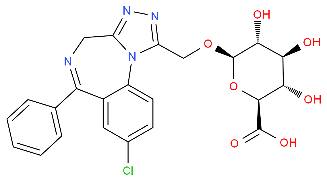 1-Hydroxy Alprazolam β-D-Glucuronide (80%)_Molecular_structure_CAS_144964-58-9)