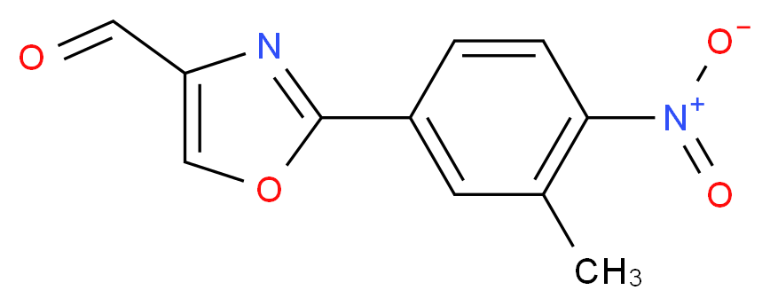 2-(3-METHYL-4-NITRO-PHENYL)-OXAZOLE-4-CARBALDEHYDE_Molecular_structure_CAS_885274-46-4)