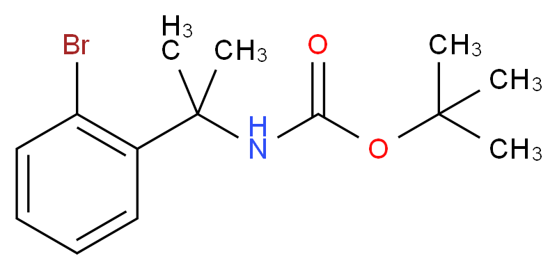 2-Bromo-alpha,alpha-dimethylbenzylamine, N-BOC protected_Molecular_structure_CAS_)