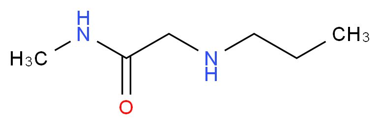 N-methyl-2-(propylamino)acetamide_Molecular_structure_CAS_)
