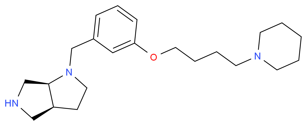 (3aS,6aS)-1-[3-(4-piperidin-1-ylbutoxy)benzyl]octahydropyrrolo[3,4-b]pyrrole_Molecular_structure_CAS_)