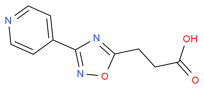 3-(3-(pyridin-4-yl)-1,2,4-oxadiazol-5-yl)propanoic acid_Molecular_structure_CAS_)