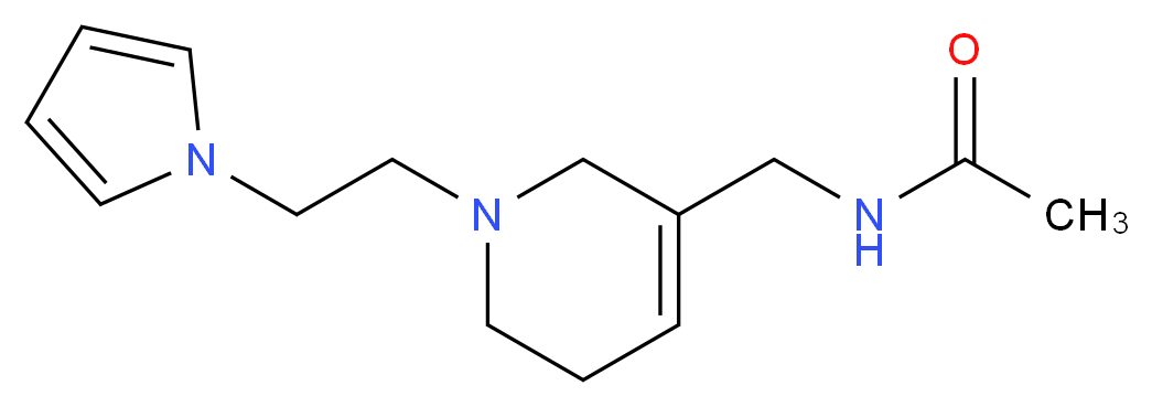 N-({1-[2-(1H-pyrrol-1-yl)ethyl]-1,2,5,6-tetrahydropyridin-3-yl}methyl)acetamide_Molecular_structure_CAS_)