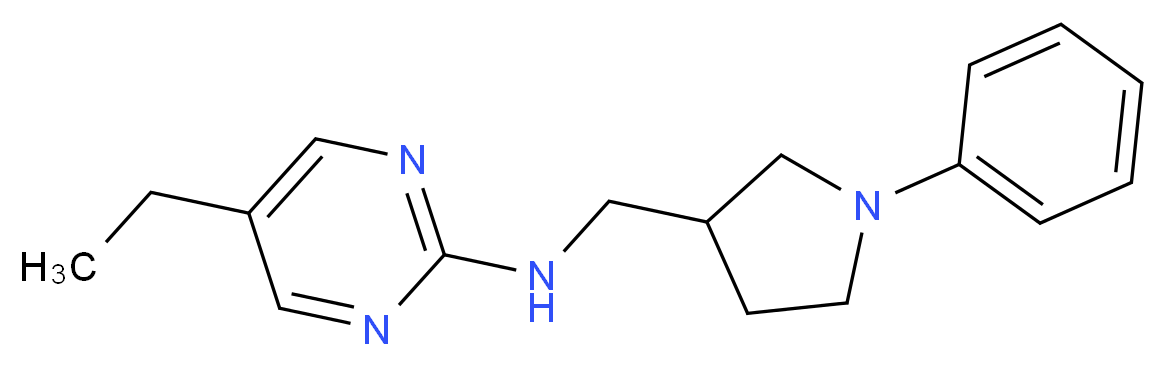 5-ethyl-N-[(1-phenylpyrrolidin-3-yl)methyl]pyrimidin-2-amine_Molecular_structure_CAS_)