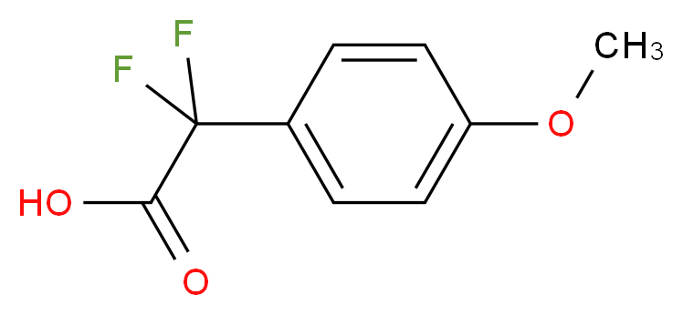 2,2-difluoro-2-(4-methoxyphenyl)acetic acid_Molecular_structure_CAS_)