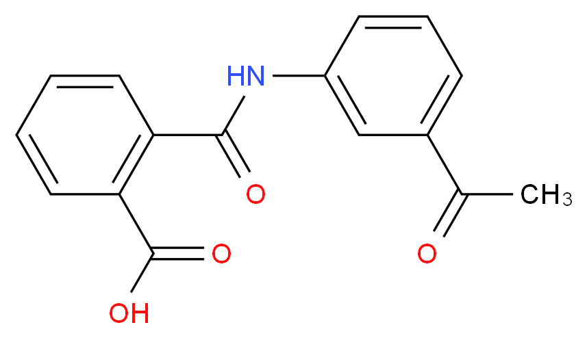 2-[(3-Acetylanilino)carbonyl]benzene-carboxylic acid_Molecular_structure_CAS_)