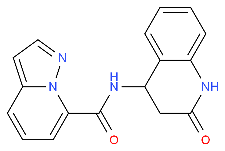 N-(2-oxo-1,2,3,4-tetrahydroquinolin-4-yl)pyrazolo[1,5-a]pyridine-7-carboxamide_Molecular_structure_CAS_)