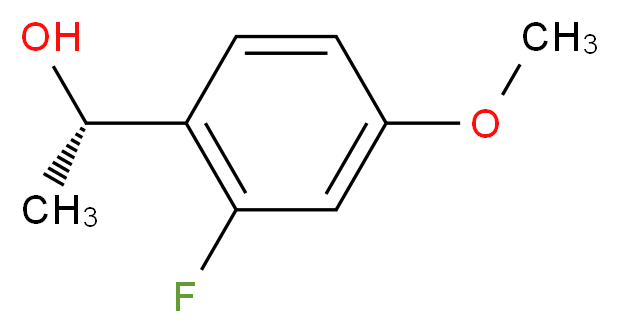 (1R)-1-(2-Fluoro-4-methoxyphenyl)ethan-1-ol_Molecular_structure_CAS_)