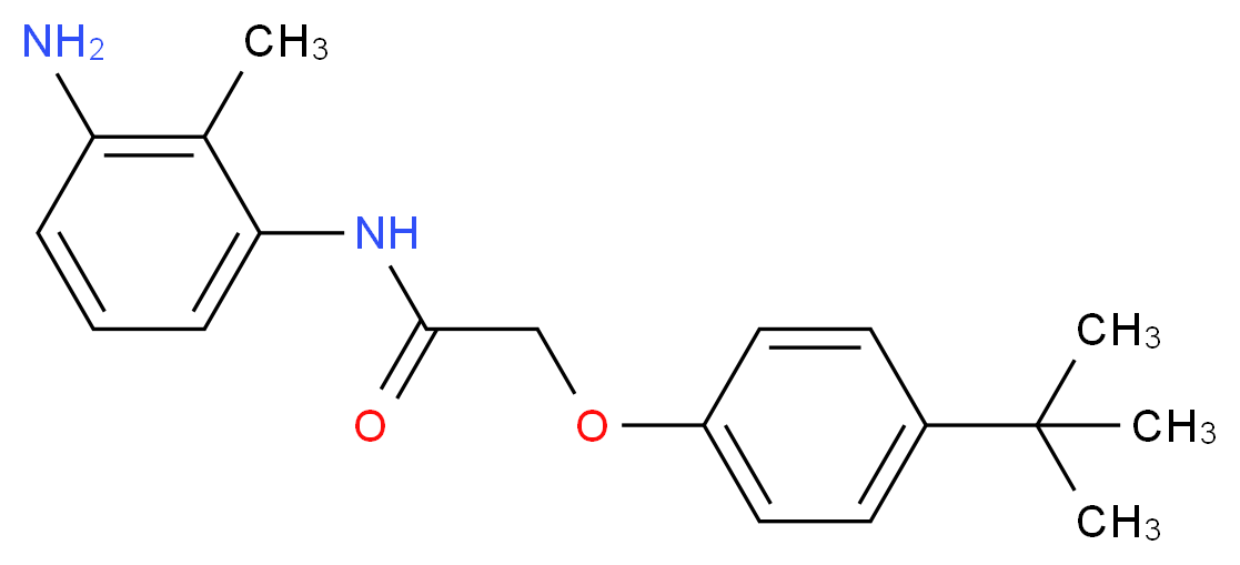 N-(3-Amino-2-methylphenyl)-2-[4-(tert-butyl)-phenoxy]acetamide_Molecular_structure_CAS_)