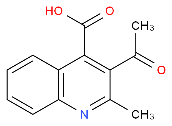 3-Acetyl-2-methylquinoline-4-carboxylic acid_Molecular_structure_CAS_)