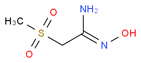 N'-Hydroxy-2-(methylsulfonyl)ethanimidamide_Molecular_structure_CAS_)