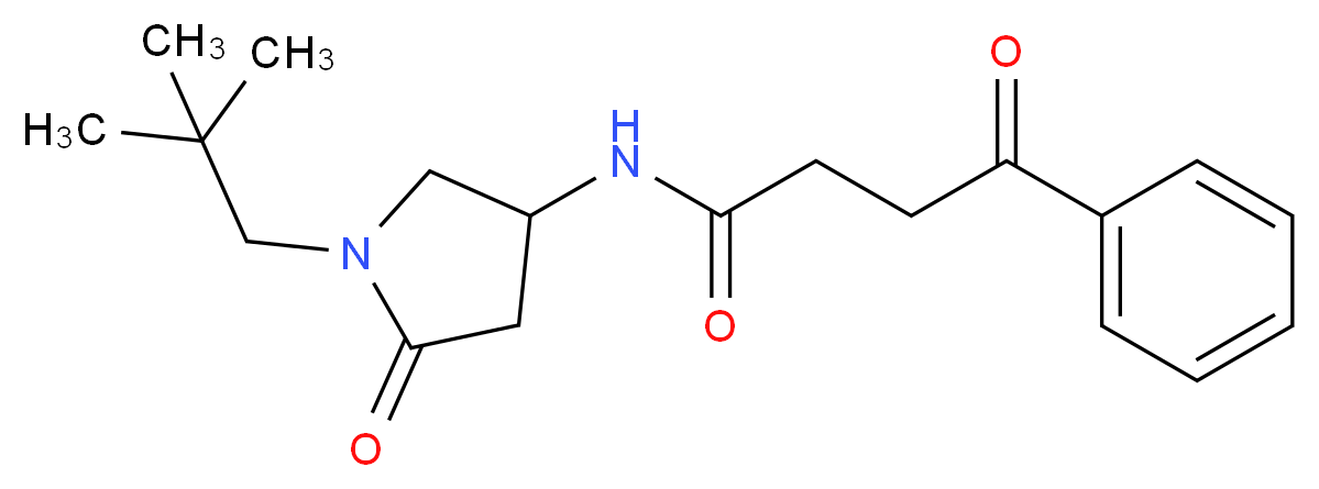 N-[1-(2,2-dimethylpropyl)-5-oxo-3-pyrrolidinyl]-4-oxo-4-phenylbutanamide_Molecular_structure_CAS_)