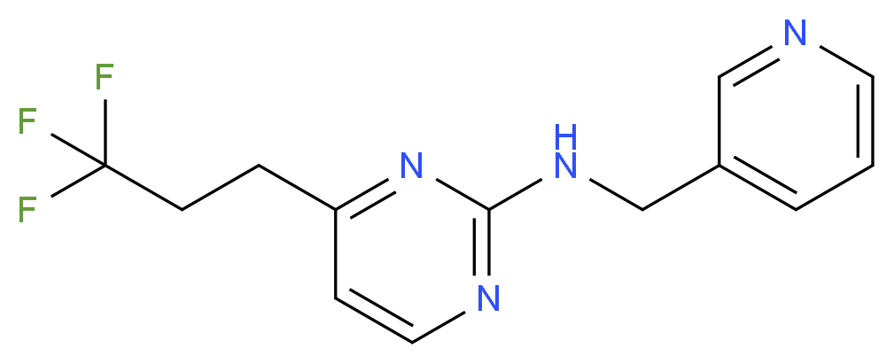 N-(pyridin-3-ylmethyl)-4-(3,3,3-trifluoropropyl)pyrimidin-2-amine_Molecular_structure_CAS_)